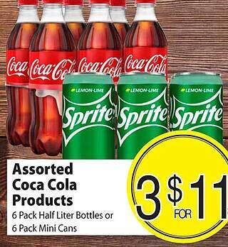Food Giant Assorted coca cola products offer