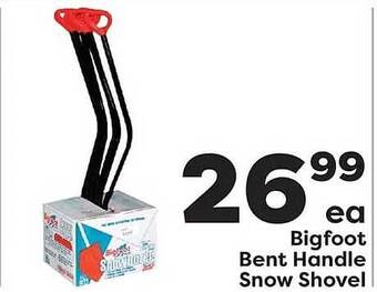 Weis Markets Bigfoot bent handle snow shovel offer