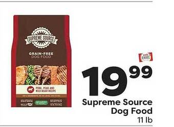 Weis Markets Supreme source dog food offer