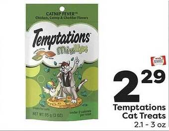 Weis Markets Temptations cat treats offer