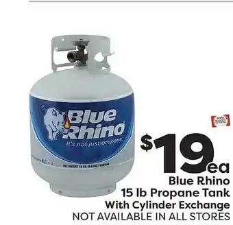Weis Markets Blue rhino 15 lb propane tank with cylinder exchange offer