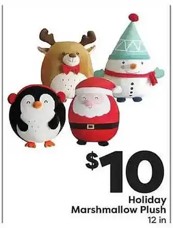 Weis Markets Holiday marshmallow plush offer