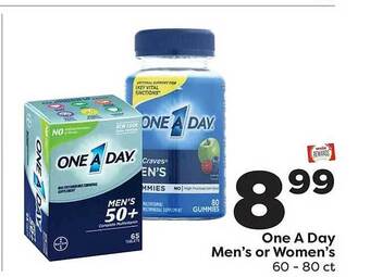 Weis Markets One a day men's or women's offer