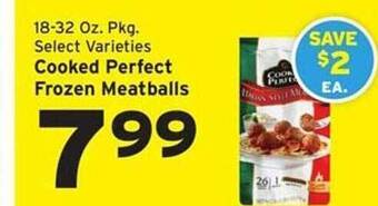 Hannaford Cooked perfect frozen meatballs offer