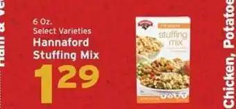 Hannaford Hannaford stuffing mix offer