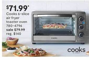 JC Penney Cooks 6-slice air fryer toaster oven offer