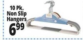 Ocean State Job Lot Non slip hangers offer