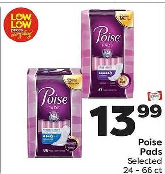 Weis Markets Poise pads offer
