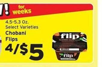 Hannaford Chobani flips offer