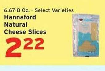 Hannaford Hannaford natural cheese slices offer