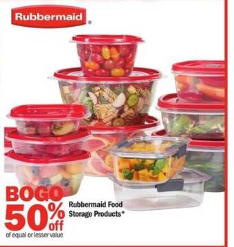 Meijer Rubbermaid food storage products offer