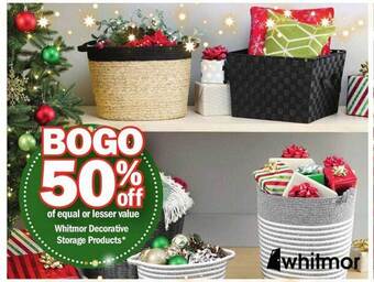 Meijer Whitmor decorative storage products offer