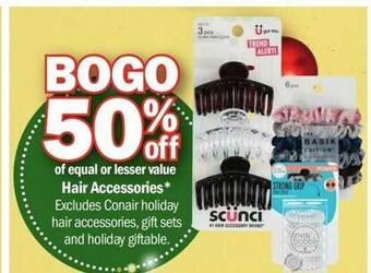 Meijer Hair accessories offer