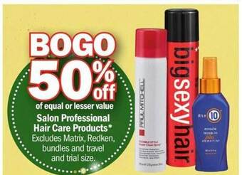 Meijer Salon professional hair care products offer