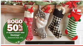 Meijer Stockings seasonal dept offer