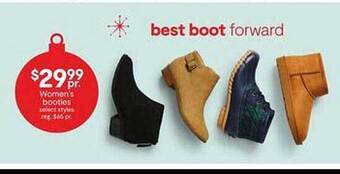 JC Penney Women's booties offer