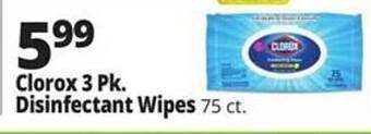 Ocean State Job Lot Clorox disinfectant wipes offer