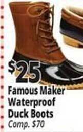 Ocean State Job Lot Famous maker waterproof duck boots offer