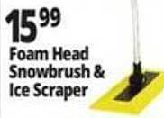 Ocean State Job Lot Foam head snowbrush & ice scraper offer