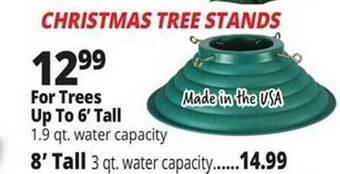 Ocean State Job Lot Christmas tree stands offer