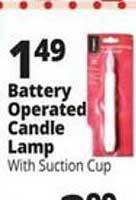 Ocean State Job Lot Battery operated candle lamp offer