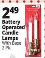 Ocean State Job Lot Battery operated candle lamps offer