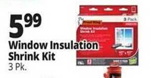 Ocean State Job Lot Window insulation shrink kit offer
