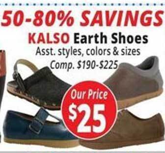 Ocean State Job Lot Kalso earth shoes offer