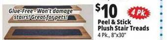 Ocean State Job Lot Peel & stick plush stair treads offer