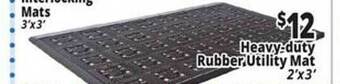 Ocean State Job Lot Heavy-duty rubber utility mat offer