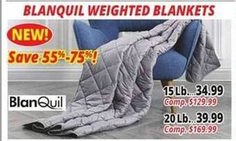 Ocean State Job Lot Blanquil weighted blankets offer