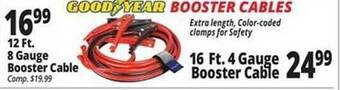 Ocean State Job Lot Good year booster cables offer