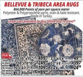 Ocean State Job Lot Bellevue & tribeca area rugs offer