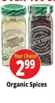 Ocean State Job Lot Organic spices offer