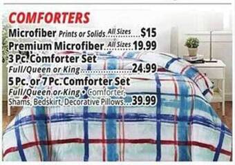 Ocean State Job Lot Comforters microfiber offer