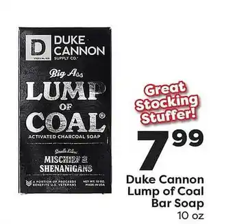 Weis Markets Duke cannon lump of coal bar soap offer