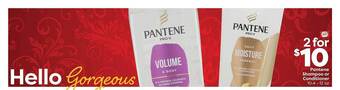 Weis Markets Pantene shampoo or conditioner offer