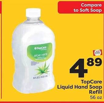 Weis Markets Topcare liquid hand soap refill offer