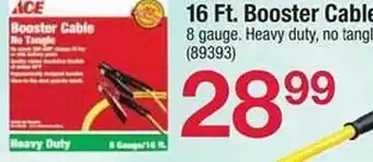 Ace Hardware Ace booster cable offer