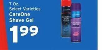 Hannaford Careone shave gel offer