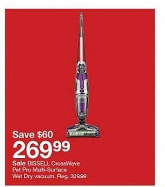 Target Bissell crosswave pet pro multi-surface wet dry vacuum offer