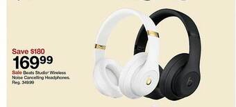 Target Beats studio wireless noise cancelling headphones offer
