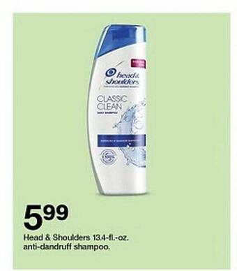 Target Head&shoulders anti-dandruff shampoo offer