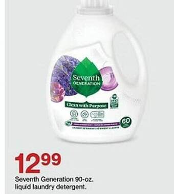 Target Seventh generation liquid laundry detergent offer
