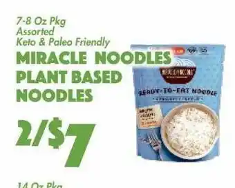 The Food Emporium Miracle noodles plant based noodles offer