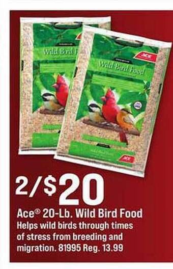 Ace Hardware Ace wild bird food offer