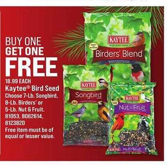 Ace Hardware Kaytee bird seed offer