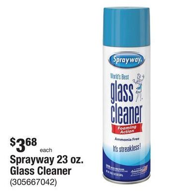The Home Depot Sprayway 23 oz. glass cleaner offer