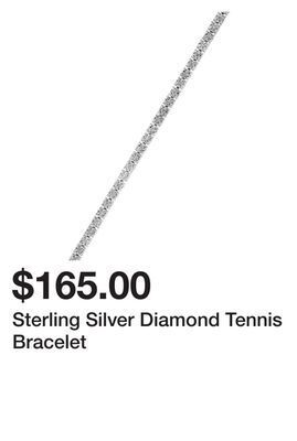 Belk Sterling silver diamond tennis bracelet offer