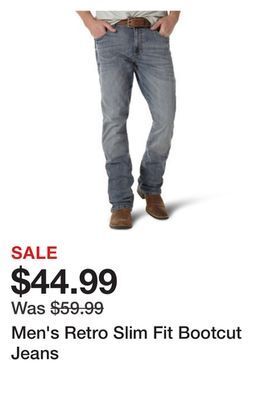 Tractor Supply Company Men's retro slim fit bootcut jeans offer